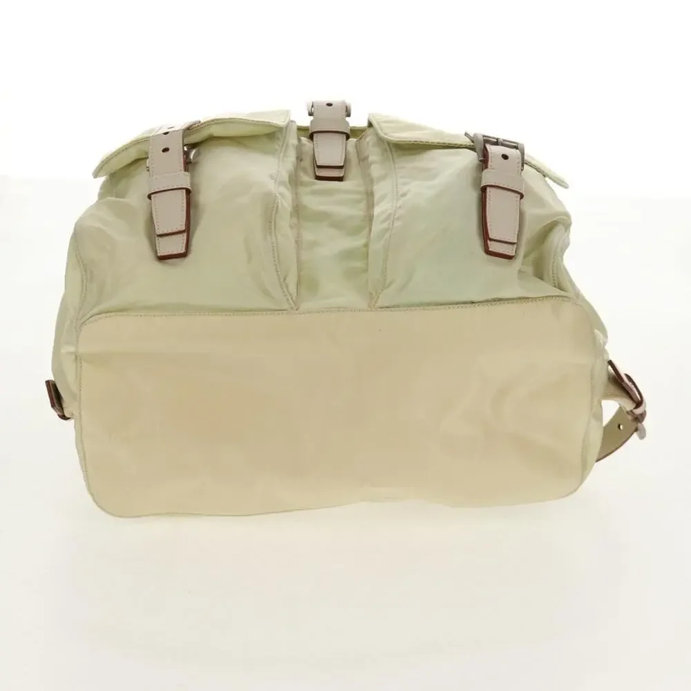 Prada Nylon Backpack Beige